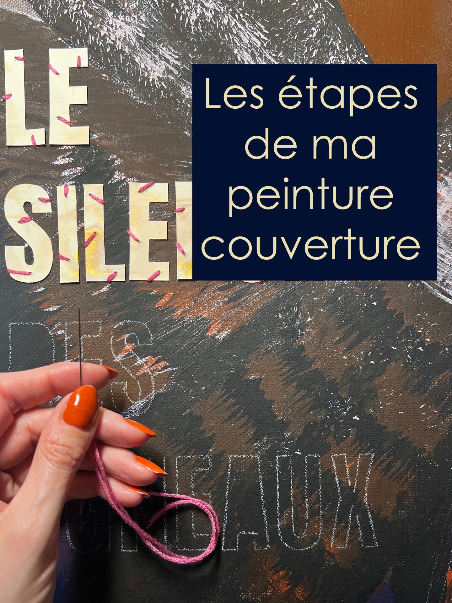 Les étapes en images de ma peinture couverture de livre !
🖼️ J’ai commencé par peindre ma toile avec des peintures en bombes pour faire un fondu sombre.
🦋 Après avoir trouvé une photo du papillon sphinx tête-de-mort je m’en suis servie comme modèle pour le peindre directement sur la toile.
🎨 J’ai ensuite mélangé des peintures sur une feuille afin d’y découper les lettres du titre.
🪡 Je pensais épingler les lettres au départ mais je les ai finalement cousues à même la toile pour rappeler le fameux psychopathe Buffalo Bill.
📷 Une fois toutes les lettres cousues j’ai pris le résultat en photo et j’ai ajouté le nom de l’auteur Thomas Harris et mon logo sur Photoshop.
.
La prochaine toile est en préparation, elle illustrera une nouvelle de Dan Simmons !
.
#painting #silenceofthelambs #thomasharris #bookcovers #bookdesign @lefrancbourgeoisofficiel