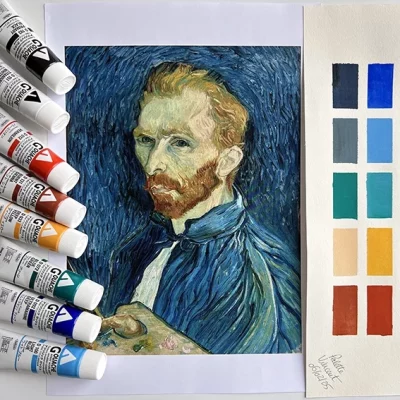 palette gouache peinture Vincent Van Gogh